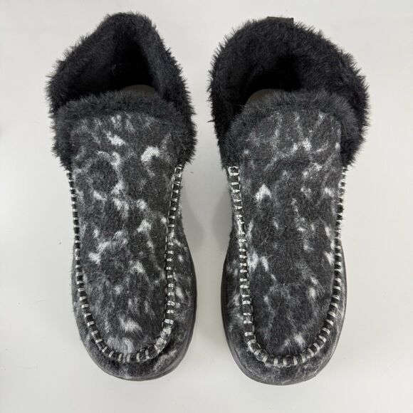 Hey Dude Denny Moccasins Sweater Boots Women 8 Marble Grey Slip On Lightweight - Picture 4 of 13